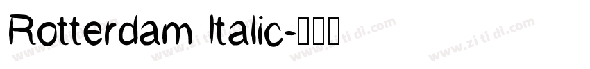 Rotterdam Italic字体转换